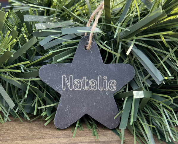 Personalised Star - Hanging Decoration