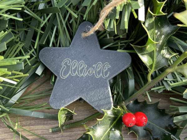 Personalised Star - Hanging Decoration